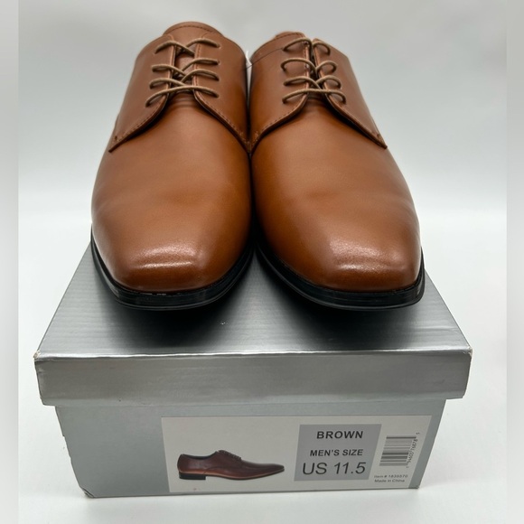 Perry Ellis Men’s Brown Leather Upper Dress Shoes Size 11.5 NWT - Picture 12 of 12